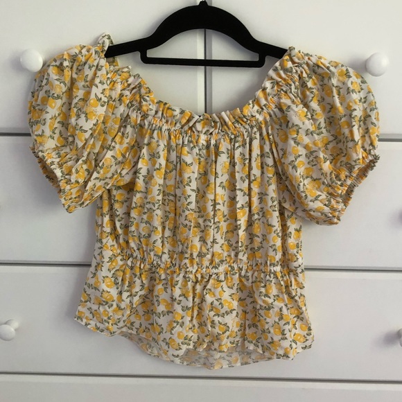 Miss Selfridge Lemon Top - Picture 2 of 7